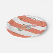 ダシュンダベビーシャワー招待状 ペーパープレート (アングル)