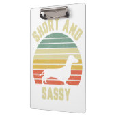 ダシュントおもしろいウィーナードッグショートサッシー クリップボード (左)