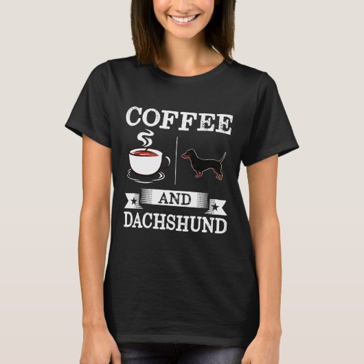 ダシュントかわいい犬 Tシャツ (正面)