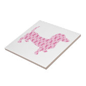 ダシュントがんピンクリボン タイル (側面)