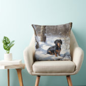 ダシュントが雪のクリスマスを過ごす クッション (椅子)