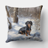 ダシュントが雪のクリスマスを過ごす クッション (裏面)