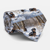 ダシュントが雪のクリスマスを過ごす ネクタイ (ロール)