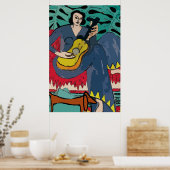ダシュントとギターのレディ ポスター (キッチン)