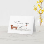 ダシュントとグレイハウンドは良いカードを手に入れる カード (黄色い花)