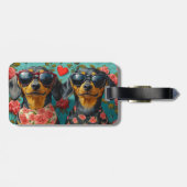 ダシュントとハートバラバレンタインデー ラゲッジタグ (裏面横)