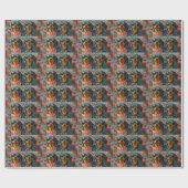 ダシュントとハートバラバレンタインデー ラッピングペーパー (フラット)