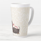 ダシュントとバードファミリー カフェラテマグ (右アングル)