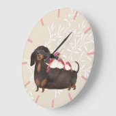 ダシュントとバードファミリー ラージ壁時計 (傾斜)