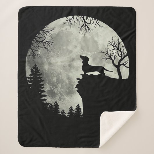 ダシュントとムーンハロウィン シェルパブランケット (正面)