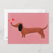 ダシュントと小さな赤いハート ポストカード (正面/裏面)