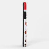 ダシュントと赤いハートバレンタインウォーター色 Case-Mate iPhoneケース (裏面/右)