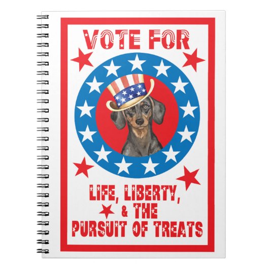 ダシュントに投票 ノートブック (正面)