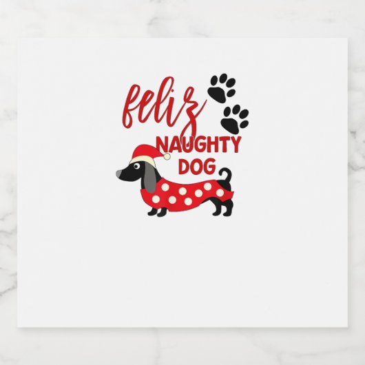 ダシュントのクリスマスシャツおもしろいー_フェリズいけなド スパークリングワインラベル (シングルラベル)