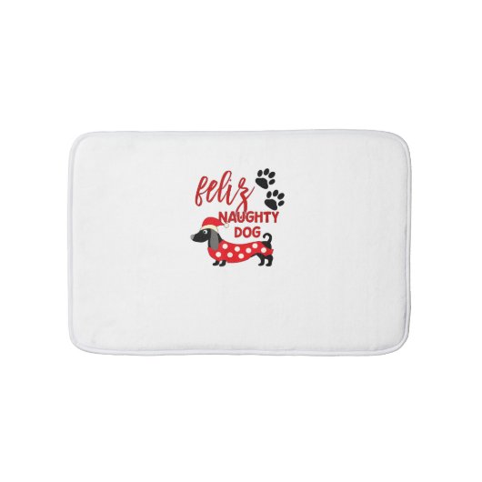 ダシュントのクリスマスシャツおもしろいー_フェリズいけなド バスマット (正面)