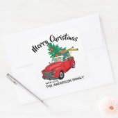 ダシュントのクリスマスツリーショッピングラベル スクエアシール (封筒)