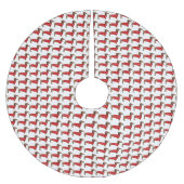 ダシュントのクリスマスツリースカート ブラッシュドポリエステルツリースカート (正面)