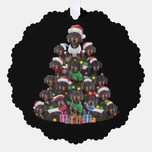 ダシュントのクリスマスツリー オーナメントカード (正面)