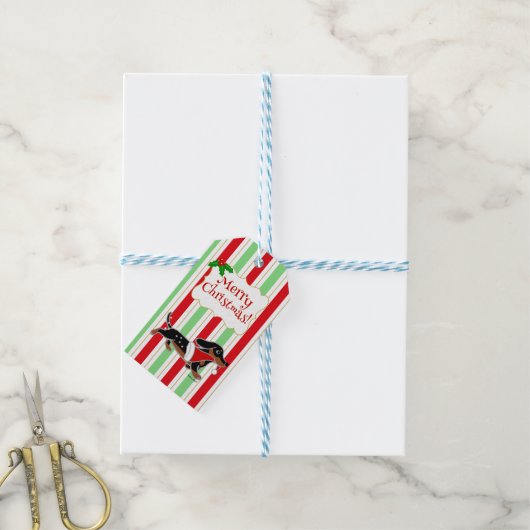 ダシュントのクリスマスマンガの雪の結晶 ギフトタグ (より糸付き)