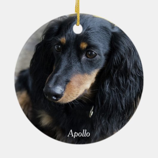 ダシュントのクリスマス装飾カスタムの写真 セラミックオーナメント (裏面)