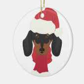 ダシュントのクリスマス装飾。スノーフレーク装飾 セラミックオーナメント (左)