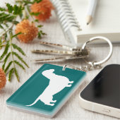 ダシュントのシルエット キーホルダー (正面右)