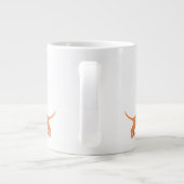 ダシュントのソーセージ犬の恋人のギフトクリスマス ジャンボコーヒーマグカップ (裏面)