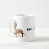 ダシュントのソーセージ犬の愛犬コーヒー コーヒーマグカップ (正面左)