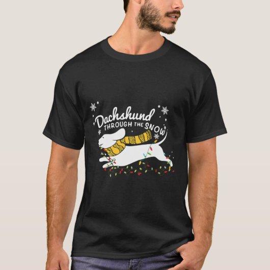 ダシュントの妖精が雪の中を照らす Tシャツ (正面)