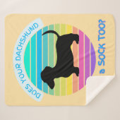 ダシュントはサンセットの桃に靴下を埋めるか シェルパブランケット (正面(横))