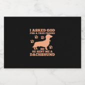 ダシュントは私の真の友人だ スパークリングワインラベル (シングルラベル)