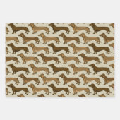 ダシュントイラストレーションシームレス ラッピングペーパーシート (正面)