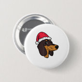ダシュントウィーナードッグサンタクリスマス 缶バッジ (正面&裏面)
