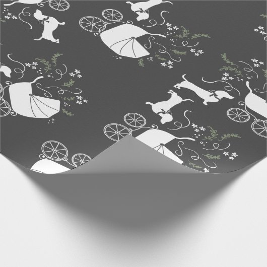 ダシュントウィーナードッグベイビーシャワー男女兼用 ラッピングペーパー (角)