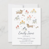 ダシュントウィーナー愛犬家パーティの招待状 招待状 (正面)