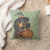 ダシュントウインナソーセージドッグハロウィーン クッション (ブランケット)