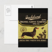 ダシュントオーガニックブランド – Coffee Company ポストカード (正面/裏面)