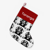 ダシュントカスタマイズドッグソックス犬ソックス – Put Y スモールクリスマスストッキング (正面 (吊り時))