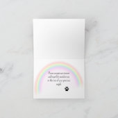 ダシュントカスタマイズフローラ悔やみや弔慰ハート カード (内部)