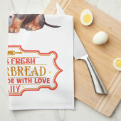 ダシュントシェフベーキングジンジャーパン キッチンタオル (四つ折り)