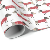ダシュントソーセージウィナードグホリデー ラッピングペーパー (ロールコーナー)