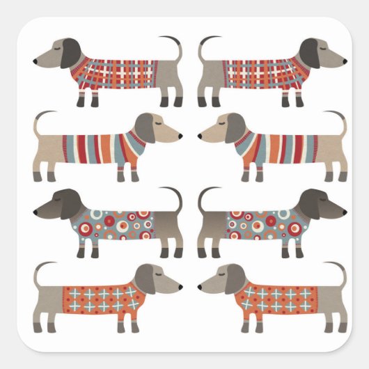 ダシュントソーセージウィーナードッグ スクエアシール (正面)