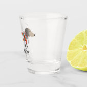 ダシュントソーセージWiener パーソナライズされた Dog ショットグラス (右)