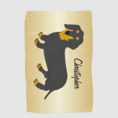 ダシュントデザイン パーソナライズされた ゴルフタオル (正面)