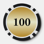 ダシュントデザイン パーソナライズされた ポーカーチップ (裏面)