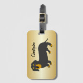 ダシュントデザイン パーソナライズされた ラゲッジタグ (正面縦)