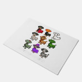 ダシュントドッグスハロウィーンハッピーハローウィン ドアマット (アングル)