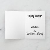 ダシュントハッピーイースター カード (内部)