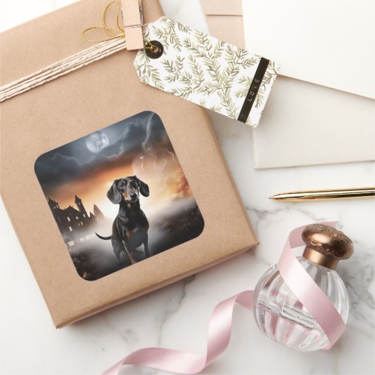 ダシュントハロウィーン怖い スクエアシール (ギフト)