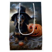 ダシュントハロウィーン怖い ミディアムペーパーバッグ (裏面)